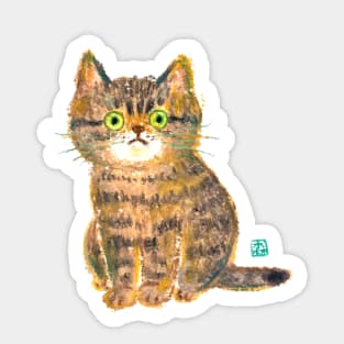 Staring Cat Sticker